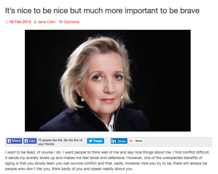 Jane Caro - It's Important To Be Brave